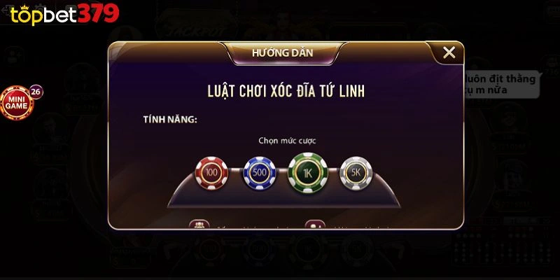 Ưu điểm nổi bật của sảnh cược xóc đĩa tứ linh